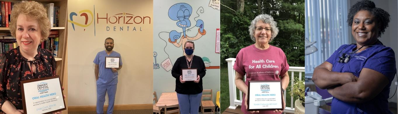 collage of oral health heroes